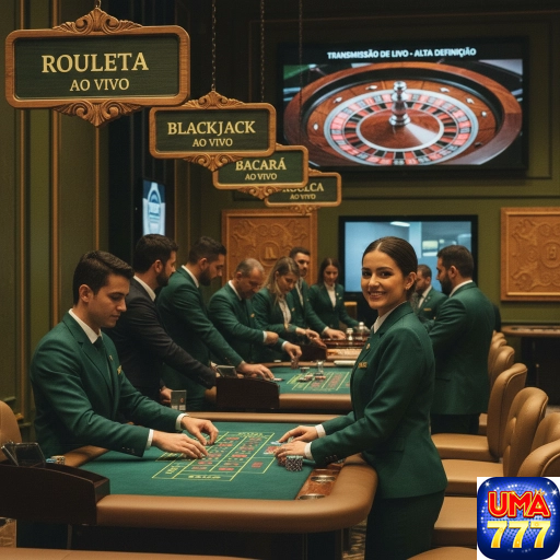 Experimente a Emoção do Cassino Ao Vivo com uma777.com